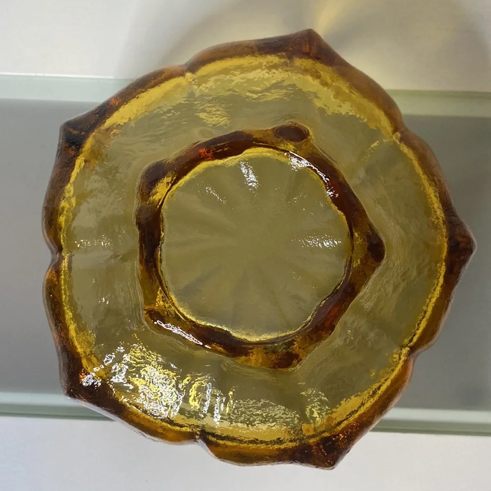 Vintage Viking Epic Spike Bowl * Honeycomb Yellow * Harvest Gold * Lotus Bowl